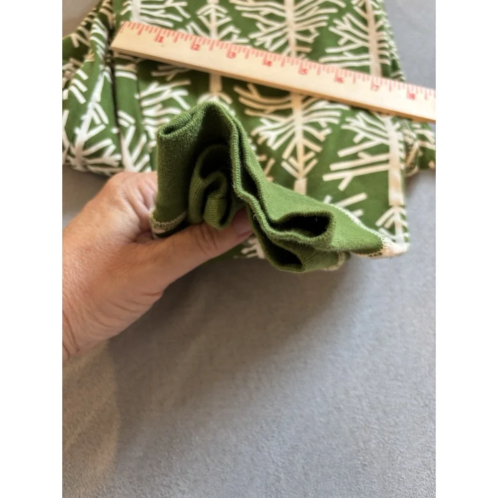 Pact Women Birch Tree Print Pajama Pants Sz L Jogger Organic Cotton Cozy Holiday